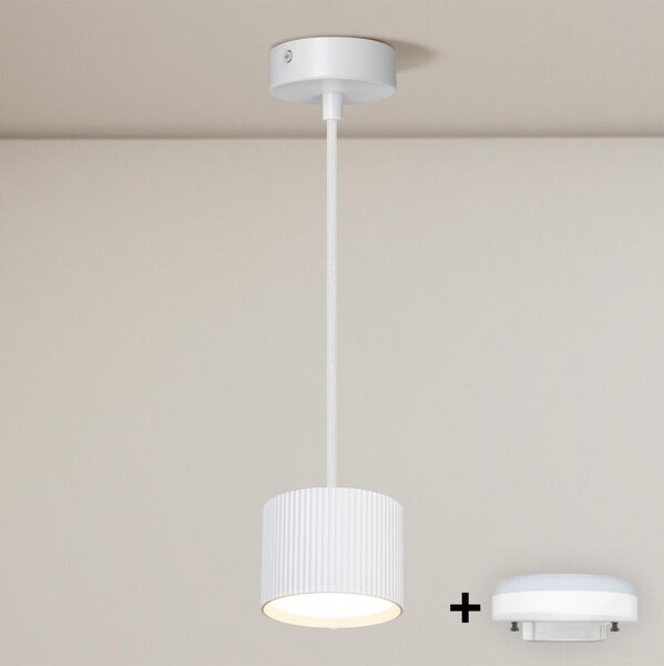 Brilagi - LED Závesné svietidlo na lanku STRIPY 1xGX53/15W/230V biela
