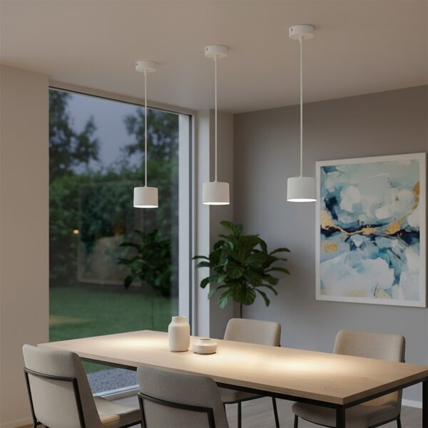 Brilagi - LED Závesné svietidlo na lanku STRIPY 1xGX53/15W/230V biela