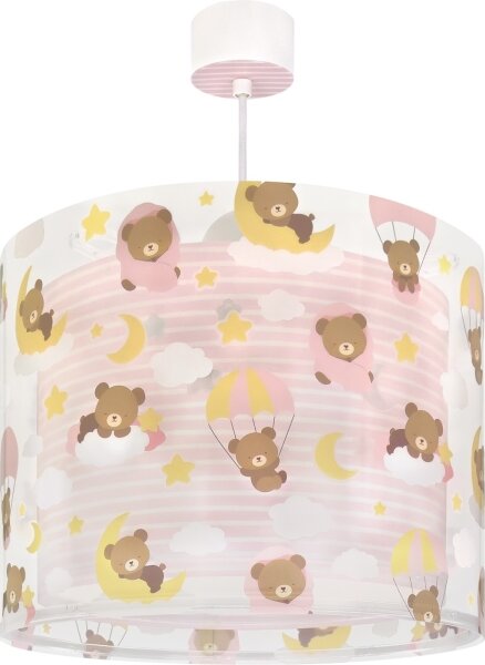 Dalber 41572S - Detský luster BABY TEDDY 1xE27/15W/230V ružová