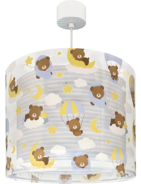 Dalber 41572T - Detský luster BABY TEDDY 1xE27/15W/230V modrá