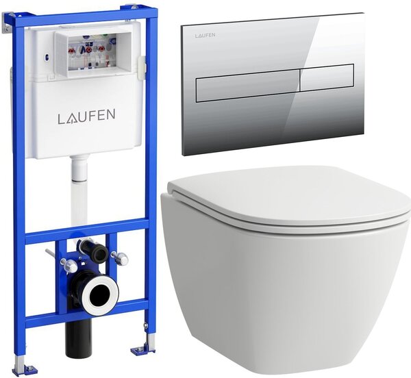 Set WC misa Laufen Lua H8200830000001, podomietková konštrukcia Laufen Lis H8946600000001, H8910830000001, H8956610040001