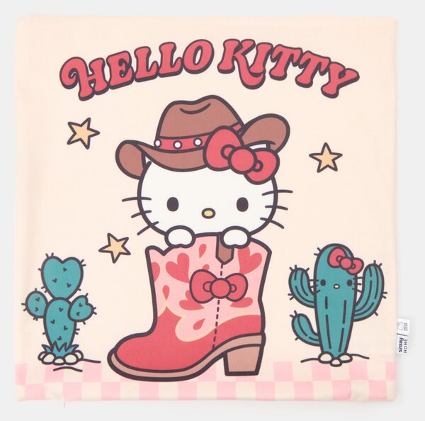 Sinsay - Obliečka na vankúš s kovbojským motívom Hello Kitty - krémová