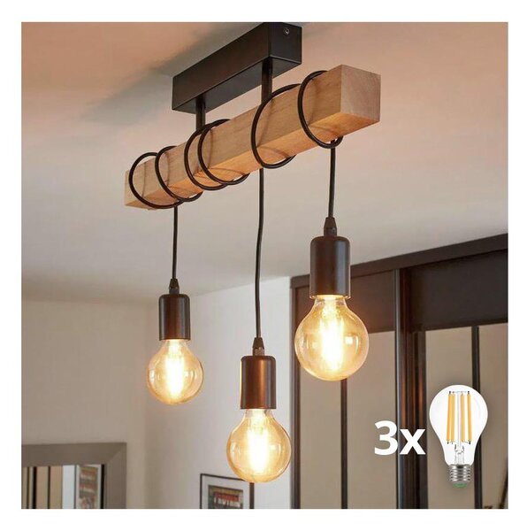 Eglo 55247 - LED Prisadený luster TOWNSHEND 3xE27/60W/230V