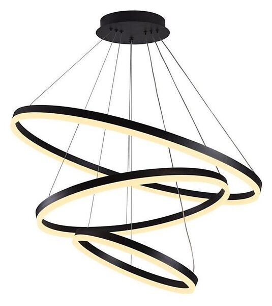 Brilagi -LED Stmievateľný luster na lanku CIRCLE LED/125W/230V 3000-6500K čierna+DO