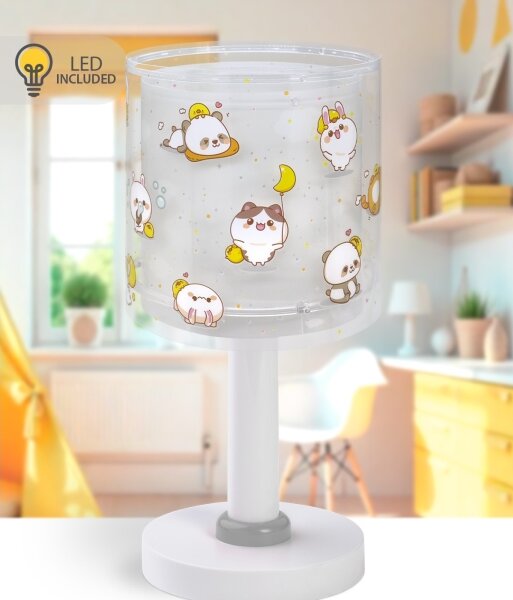 Dalber 41761E - LED detská lampička KAWAII FRIENDS 1xG4/4W/230V sivá