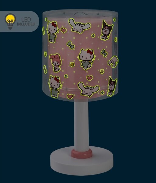 Dalber 41251 - LED detská lampička HELLO KITTY&FRIENDS 1xG4/4W/230V ružová