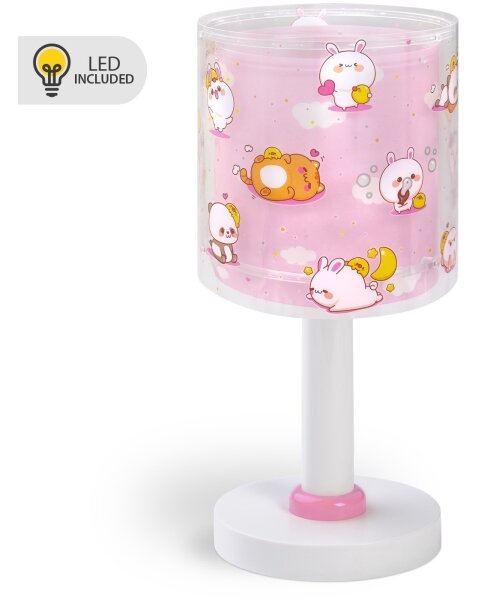 Dalber 41761S - LED detská lampička KAWAII FRIENDS 1xG4/4W/230V ružová