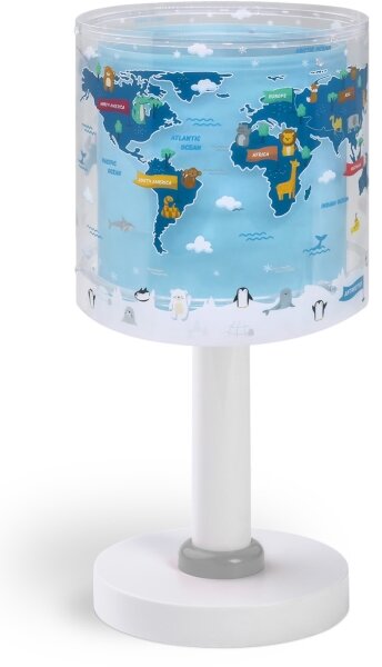 Dalber 40671 - LED Detská lampička WORLD 1xG4/4W/230V modrá