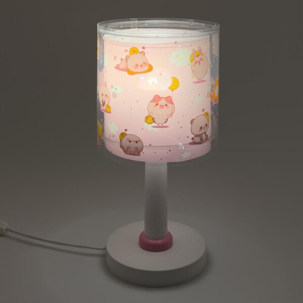 Dalber 41761S - LED detská lampička KAWAII FRIENDS 1xG4/4W/230V ružová