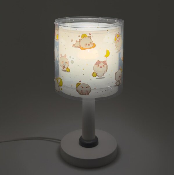 Dalber 41761E - LED detská lampička KAWAII FRIENDS 1xG4/4W/230V sivá