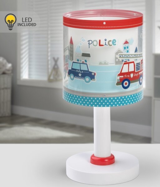 Dalber 60611N - LED detská lampička POLICE 1xG4/4W/230V pestrofarebná