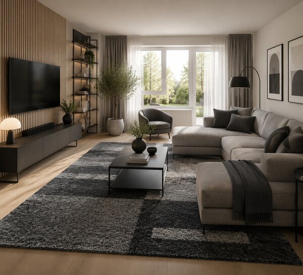 Ayyildiz, Kusový koberec Gala 2505 grey, 60x110, šedá, obývacia izba