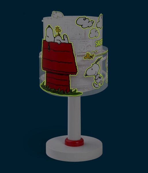 Dalber 76301 - LED detská lampička SNOOPY 1xG4/4W/230V biela/červená