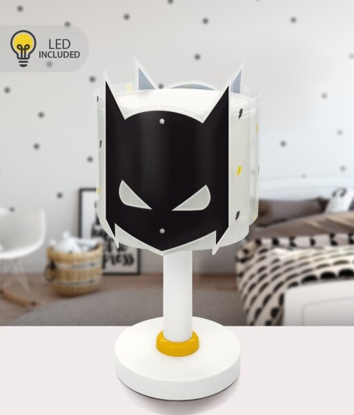 Dalber 61801N - LED Detská lampička DARK HERO 1xG4/4W/230V biela/čierna