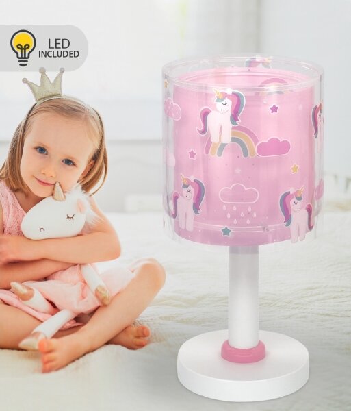 Dalber 41591N - LED detská lampička UNICORNS 1xG4/4W/230V ružová