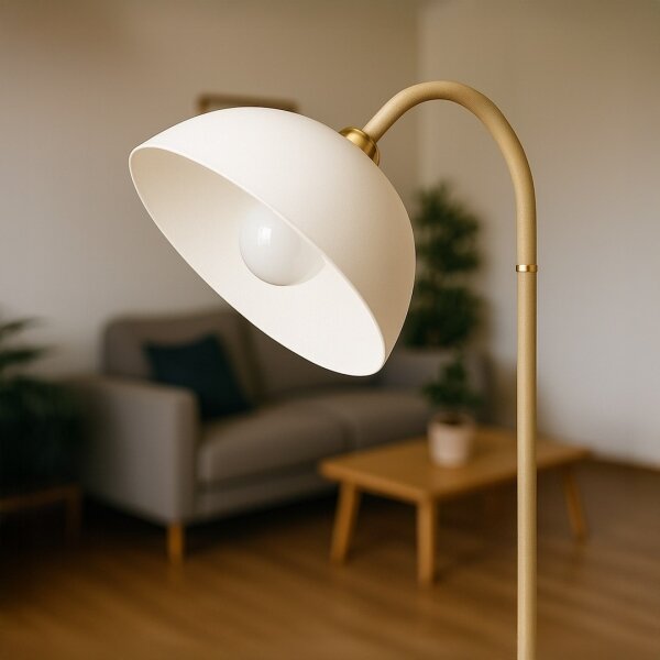 Stojacia lampa ZACK 1xE27/15W/230V béžová