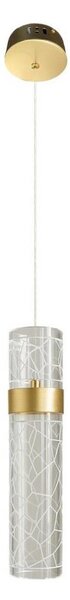 LED luster na lanku LAGOS LED/8W/230V zlatý