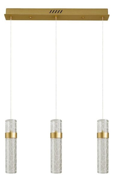 LED luster na lanku LAGOS LED/24W/230V zlatý
