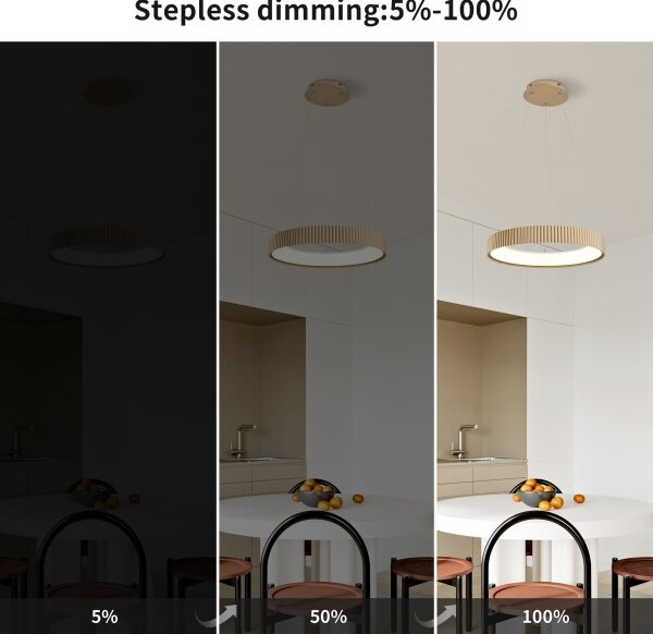 Brilagi - stmievateľný LED závesný luster FALCON MODERN LED/30W/230V 40 cm béžová s diaľkovým ovládačom