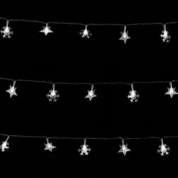 Aigostar - LED vonkajší svetelný reťazec 100xLED/8 funkcií 3xAA 10 m IP44 studená biela