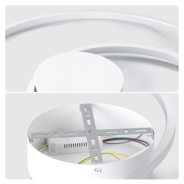 Brilagi - stmievateľné stropné svietidlo TWISTER LED/48W/230V priemer 50 cm biele + DO