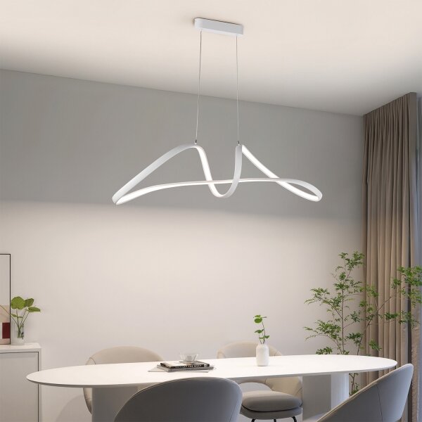 Brilagi-LED Stmievateľný luster na lanku TWISTER LED/60W/230V 3000-6000K biela+DO