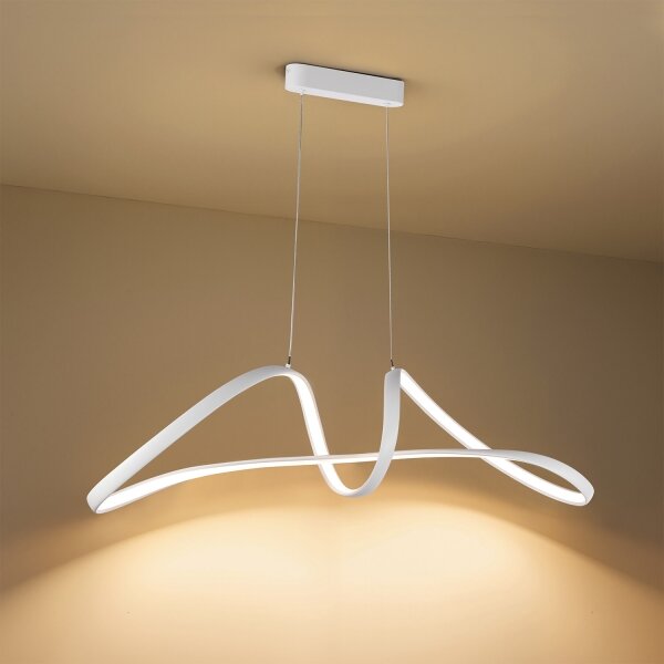 Brilagi-LED Stmievateľný luster na lanku TWISTER LED/60W/230V 3000-6000K biela+DO