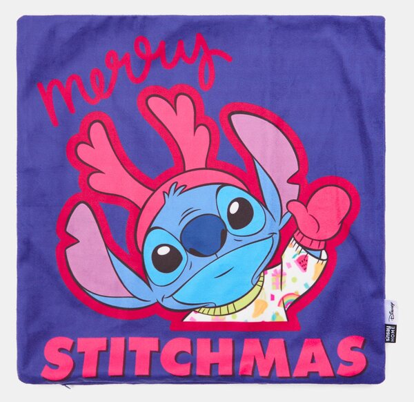 Sinsay - Obliečka na vankúš s vianočným motívom Lilo & Stitch - tmavomodrá