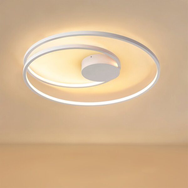 Brilagi- LED stmievateľné stropné svietidlo TWISTER LED/75W/230V pr. 70 cm biela + DO