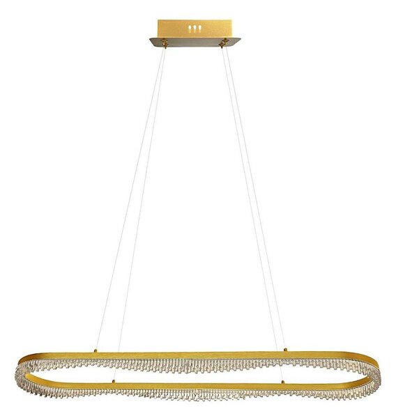 LED luster na lanku LED/45W/230V zlatý