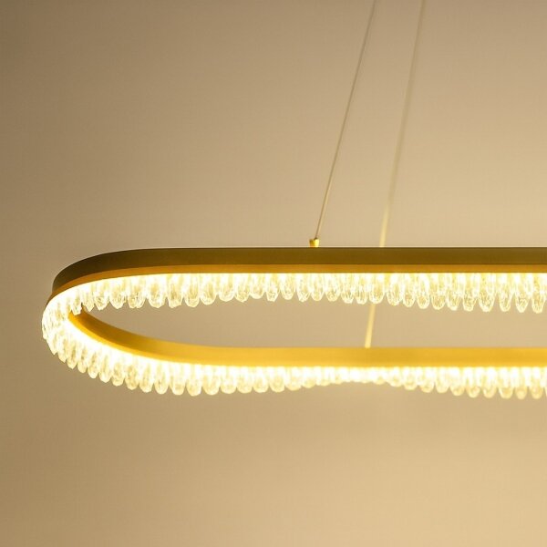 LED luster na lanku LED/45W/230V zlatý