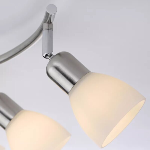 JUST LIGHT. 11952-55 - Bodové svietidlo KARO 2xE14/40W/230V matný chróm