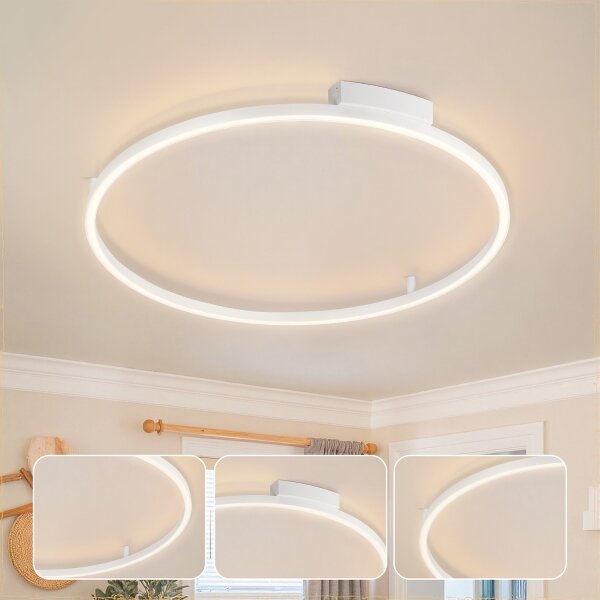 Brilagi - stmievateľné LED svietidlo PORTOFINO LED/60W/230V, pr. 80 cm, biela + DO