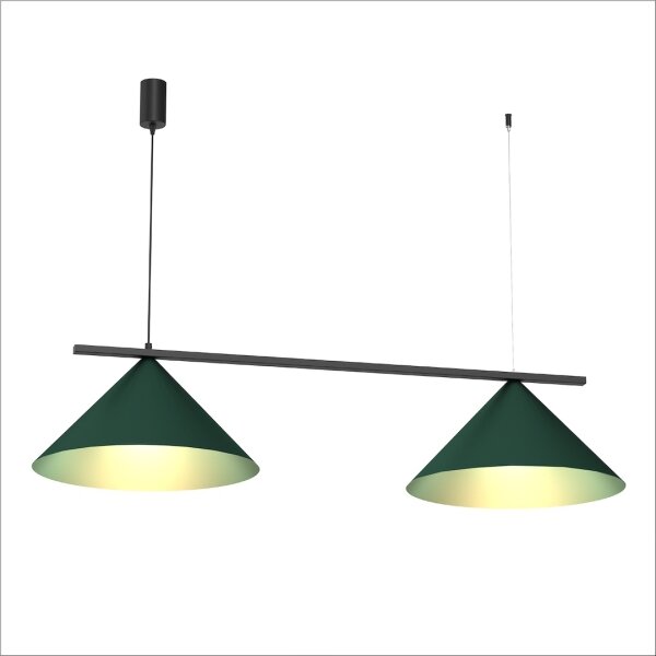 Závesné svietidlo na lanku CAPITAL 2xGX53/15W/230V zelené