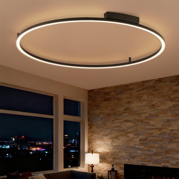 Brilagi - LED stmievateľné svietidlo PORTOFINO LED/85W/230V pr. 120 cm čierna + DO