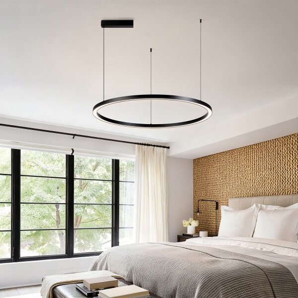 Brilagi - LED stmievateľný luster na lankách PORTOFINO LED/60W/230V pr. 80 cm čierna +DO