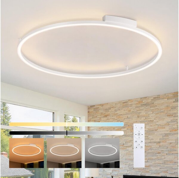 Brilagi - LED stmievateľné svietidlo PORTOFINO LED/85W/230V pr. 120 cm biela + diaľkové ovládanie