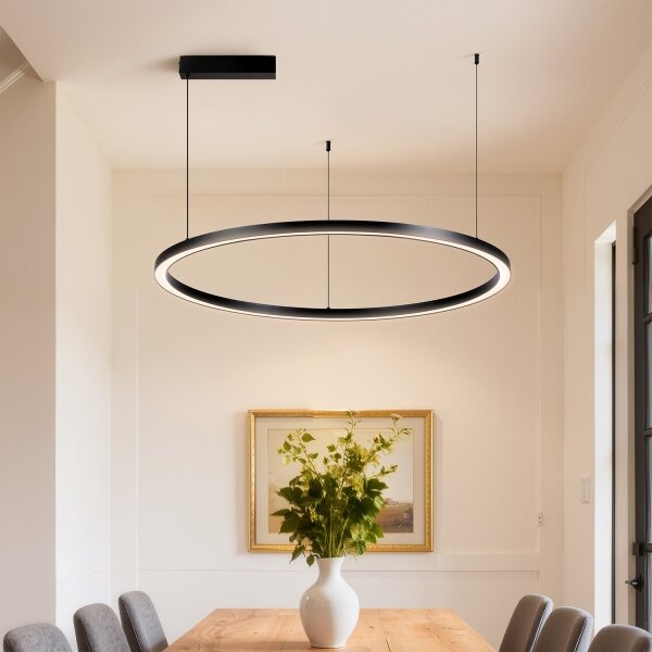 Brilagi - LED stmievateľný luster na lankách PORTOFINO LED/60W/230V pr. 80 cm čierna +DO