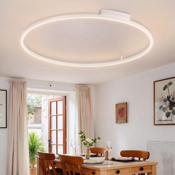 Brilagi - LED stmievateľné svietidlo PORTOFINO LED/85W/230V pr. 120 cm biela + diaľkové ovládanie
