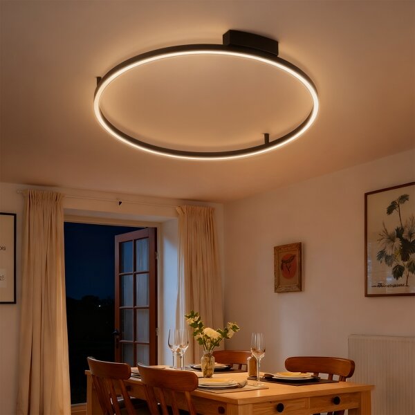 Brilagi - LED stmievateľné svietidlo PORTOFINO LED/60W/230V pr. 80 cm čierna + DO