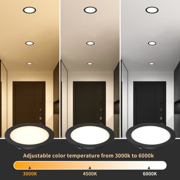 Immax NEO 07297L - LED stmievateľné podhľadové svietidlo DOWN LED/36W/230V Wi-Fi, Tuya priemer 23 cm, čierna