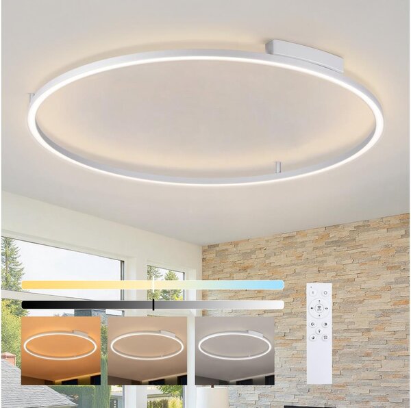 Brilagi - Stmievateľné LED svietidlo PORTOFINO LED/85W/230V pr. 120 cm strieborné + DO