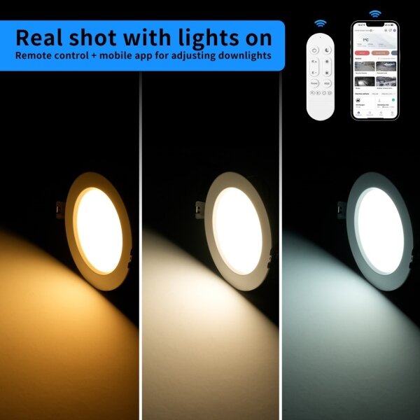 Immax NEO 07294L - stmievateľné LED podhľadové svietidlo DOWN LED/12W/230V Wi-Fi priemer 12 cm biele