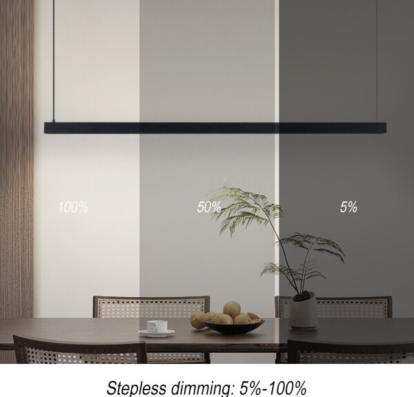 Immax NEO 07307L-LED stmievateľný luster na lane MADEIRA 33W/230V Wi-Fi Tuya 152 cm čierny