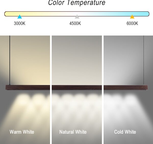 Immax NEO 07301L-LED Stmievateľný luster na lane MADEIRA 33W/230V Wi-Fi Tuya 152 cm orech