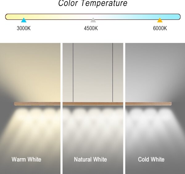Immax NEO 07310L-LED stmievateľný luster na lanku so senzorom MADEIRA 37W/230V 157 cm jaseň