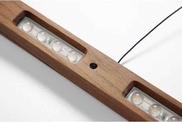 Immax NEO 07309L-LED stmievateľný luster na lanku so senzorom MADEIRA 37W/230V 157 cm orech