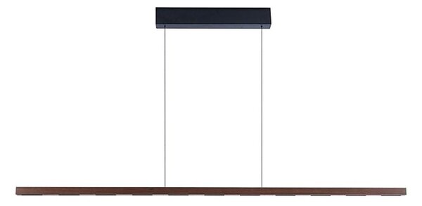 Immax NEO 07309L-LED stmievateľný luster na lanku so senzorom MADEIRA 37W/230V 157 cm orech