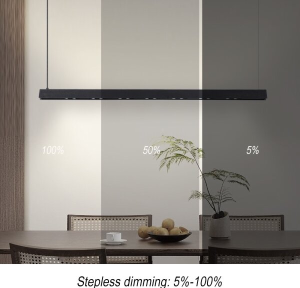 Immax NEO 07306L-LED Stmievaný luster na lanku MADEIRA 26W/230V Wi-Fi Tuya 122 cm čierna