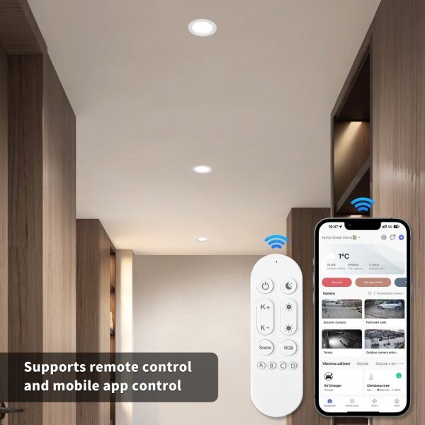 Immax NEO 07294L - stmievateľné LED podhľadové svietidlo DOWN LED/12W/230V Wi-Fi priemer 12 cm biele